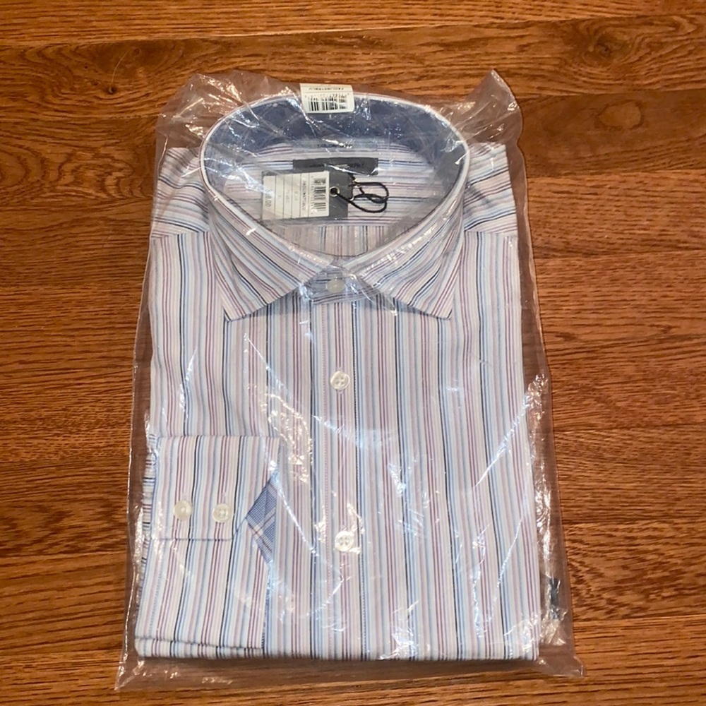 Johnston and Murphy striped button down